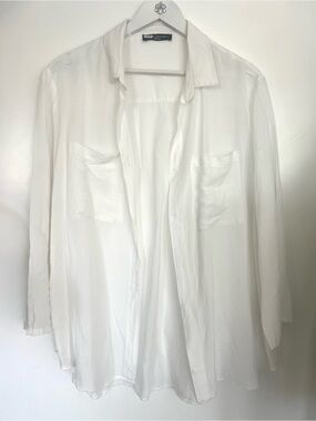 Pietro Brunelli Sheer White Lightweight Shirt one size